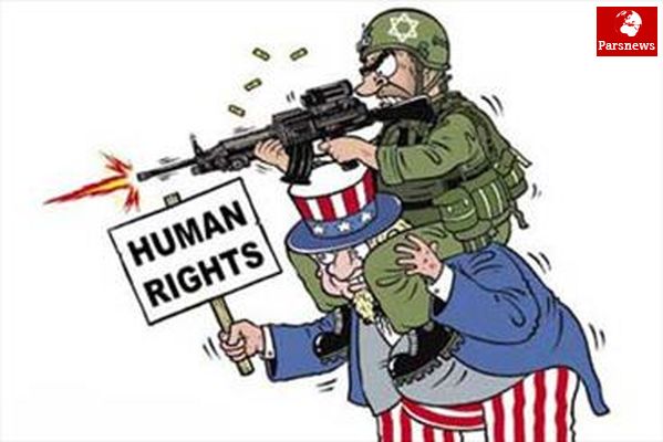 حقوق بشر آمریکایی! / کاریکاتور