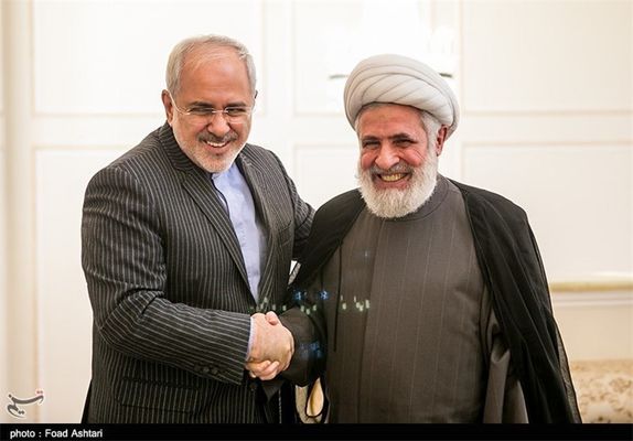 دیدار ظریف با شیخ نعیم قاسم