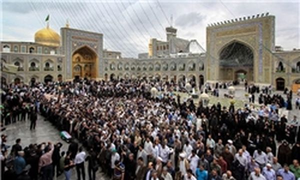 پیکر مرحوم سبزواری در حرم مطهر رضوی تشییع شد