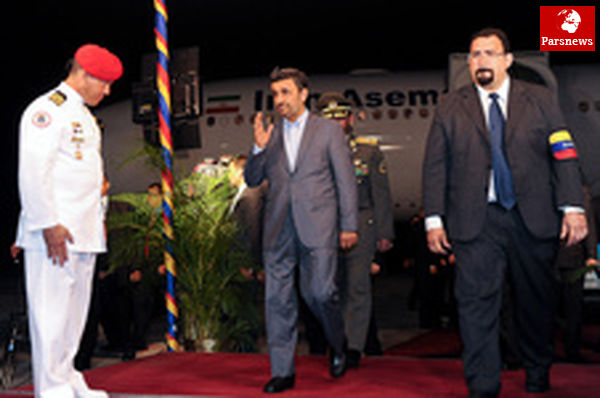 رییسجمهور وارد کاراکاس شد
