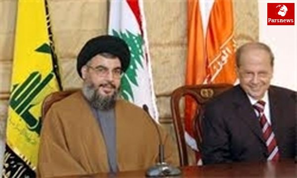 دیدار میشل عون با نصرالله