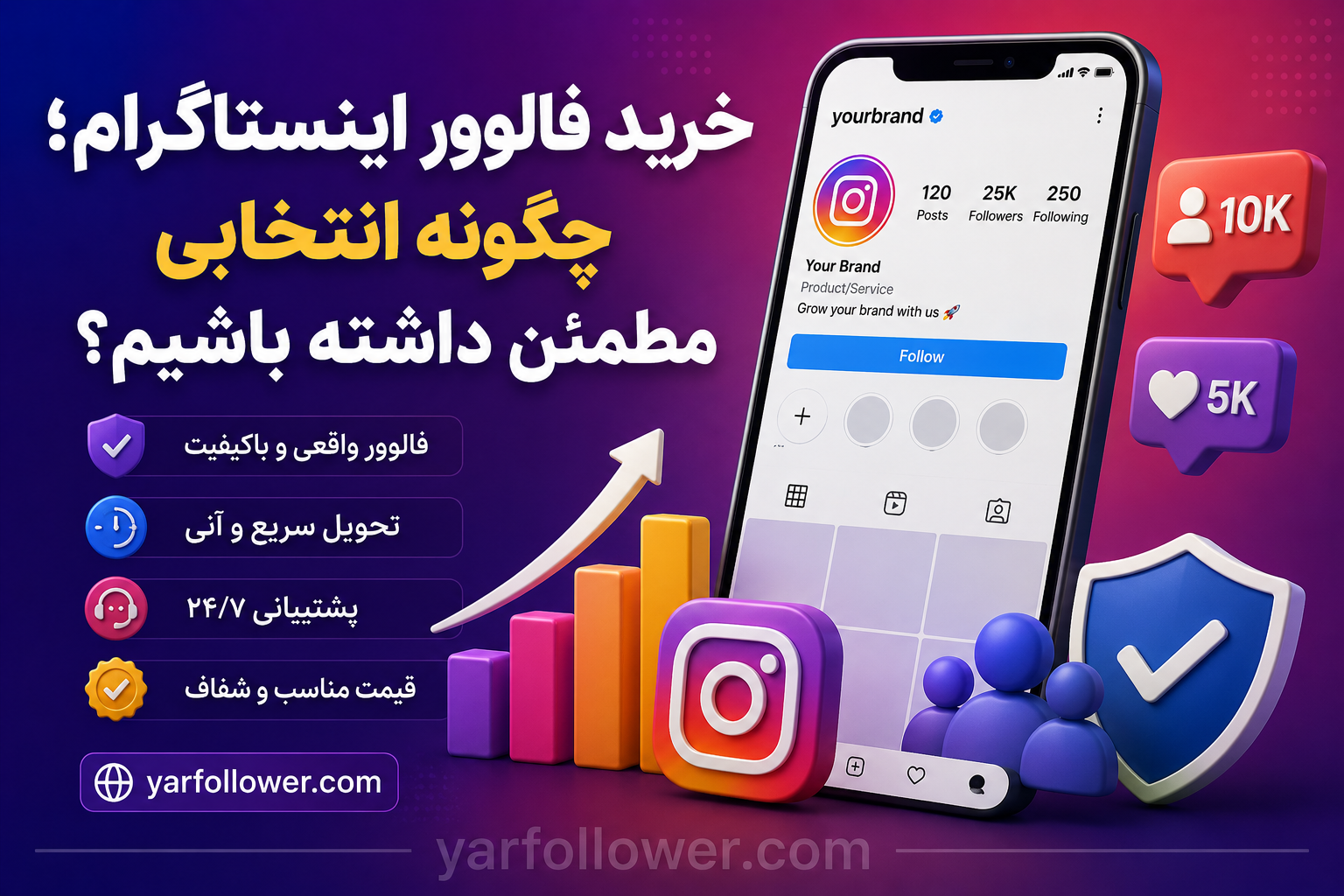 خرید فالوور اینستاگرام؛ چگونه انتخابی مطمئن داشته باشیم؟