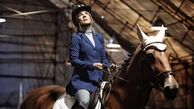 سوارکاری خانم‌ بازیگر + عکس