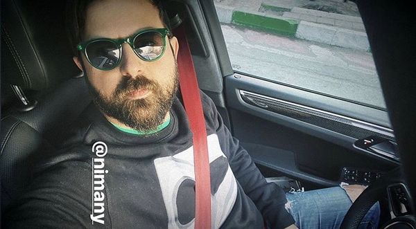 هومن سیدی سوار بر ماشین شخصی اش + عکس