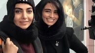 سلفی سیما خضزآبادی با دوستش + عکس