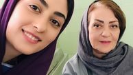 الهام‌طهموری و‌مادرش + عکس