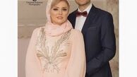 پویا امینی در آغوش همسرش + عکس