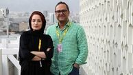 ژست با نمک نگار جواهریان در کنار همسرش