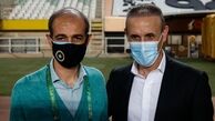 عکس یادگاری دو مربی فوتبال+عکس