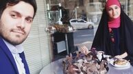 آرامش خانم مجری در کنار همسرش + عکس