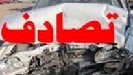 ‌سقوط پراید در اتوبان قم کاشان
