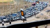 ترافیک سنگین در محور چالوس