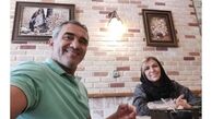 عقاب آسیا در کنار همسرش + عکس