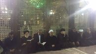 رئیس جمهور برای ادای احترام به رییس فقید مجمع تشخیص مصلحت نظام در مرقد امام حضور یافت