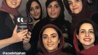 حال خوب الهام طهموری در کنار دوستانش + عکس
