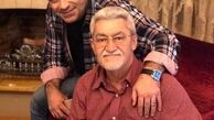 گوینده خبر مشهور در کنار پدر عزیزش + عکس