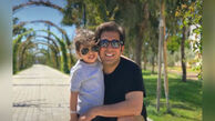 وحید شیخ زاده و پسرش + عکس