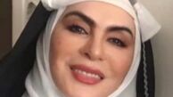 افسانه بایگان با گریم قاجاری + عکس