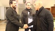 پسر زنده‌یاد پورحیدری همراه با آبی‌ها/عکس