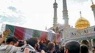 پیکر مطهر «حجت‌الاسلام دهقانی» از شهدای مدافع حرم تشییع شد