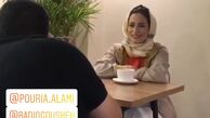 نگار جواهریان در حال مصاحبه + عکس