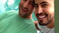 عکس لب استخری مجید صالحی و مهرداد صدیقیان 
