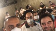 محیط کار علیرام نورایی در روزهای کرونایی + عکس