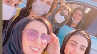 سلفی لیلا بلوکات و دوستانش در خیابان + عکس