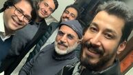 سلفی بهرام افشاری با دوستانش + عکس