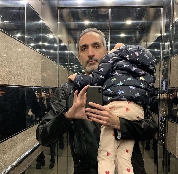 دختر امیرمهدی ژوله در آغوش پدرش + عکس