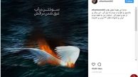 واکنش بازیگر زن مشهور به حادثه سانچی/عکس