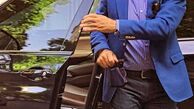 بهرام رادان با ماشینش در جلوی خانه شخصی است + عکس