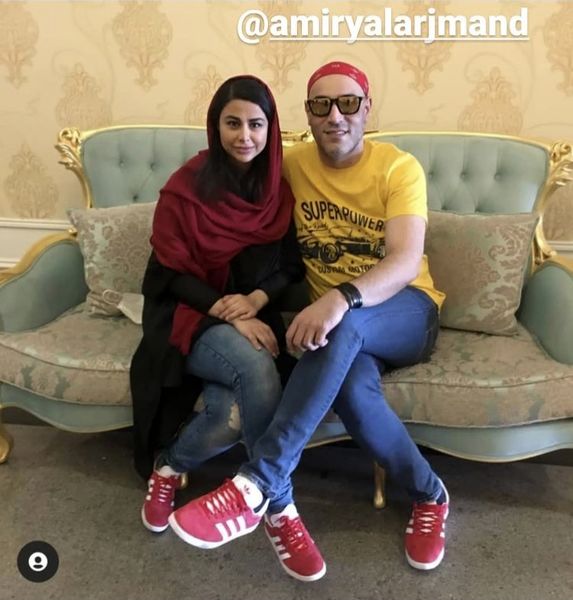 امیریل ارجمند در کنار همسر جوانش + عکس