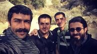 حسین‌ مهری با دوستان‌کار جدیدش‌ + عکس