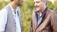 خوش و بش مهران مدیری با پسرش + عکس