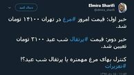 توئیتر::کنترل بهای مرغ مهمتراست یا پرتقال شب عید؟!