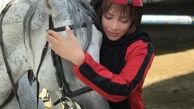 شراره رخام و اسب سفید زیبایش + عکس