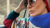 استایل زمستونی مینا وحید در ماشین + عکس