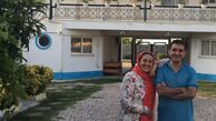 خانم بازیگر در کنار همسرش + عکس
