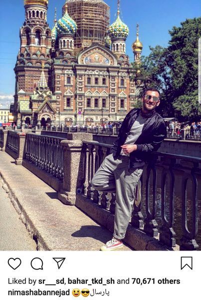 سفر نیما شعبان نژاد به روسیه + عکس