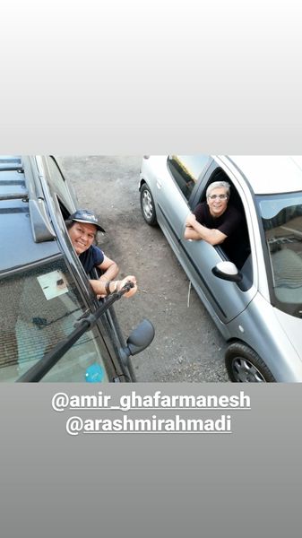 سلفی دوبازیگر مشهور با ماشین هاشون + عکس
