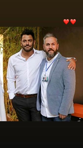 گلزار در کنار یکی از دوستان خوش هیکلش + عکس