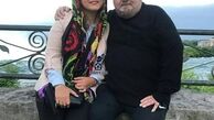 عکس اکبر عبدی و دخترش در سفر به آمریکا