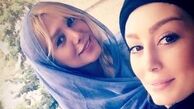 چهره سحر قریشی و شیما مرزی با چادر در حرم امام رضا (ع)