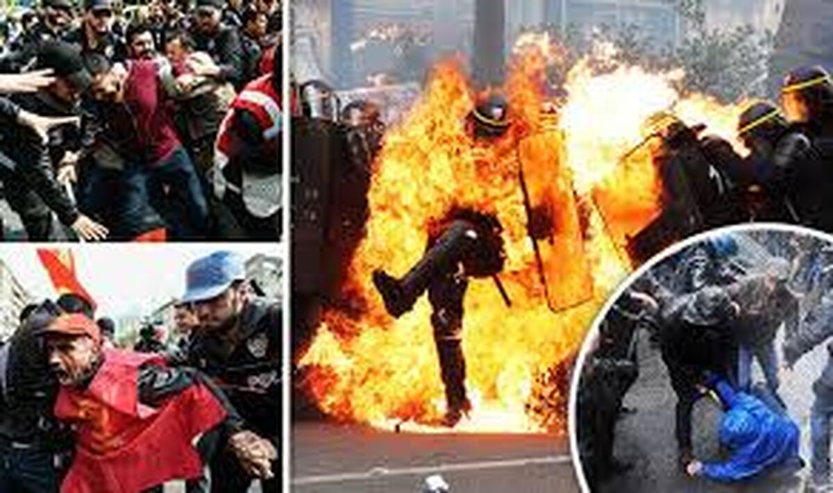 حمله پلیس فرانسه به خبرنگاران 