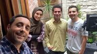 متین ستوده در کنار شوهر فوق لیسانسه اش + عکس
