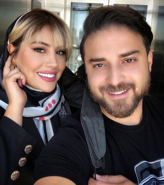 سلفی جدید بابک جهانبخش و همسرش + عکس