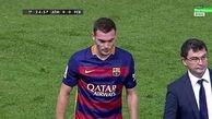 دوری یک ماهه مدافع بارسلونا از میادین