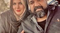 رضا صادقی در کنار همسرش + عکس