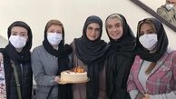 تولد پشت صحنه ای خانم ‌بازیگر + عکس